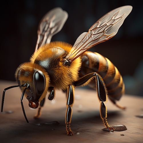 Three types of bees - Displayed in lightbox on click - multiple images as slider + margin